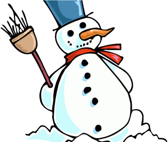 Funny Snowman Clipart - Frosty Snowman Wall Clock (640x480), Png Download