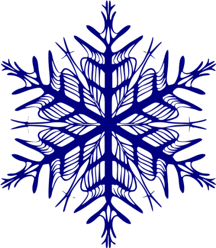 Navy Clipart Snowflake - Snowflake Transparent (446x511), Png Download
