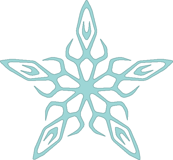 Snowflake Clipart Wintertime - Illustration (567x524), Png Download