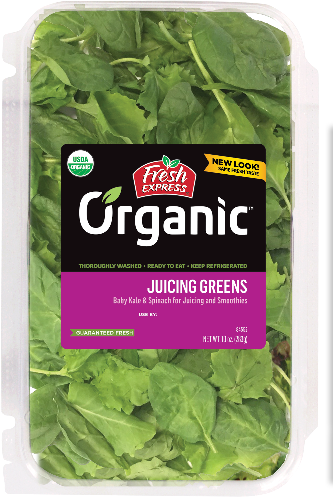 Organic Kale & Spinach Juicing Greens - Fresh Express (1355x2008), Png Download