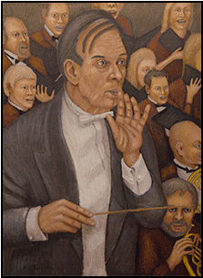 Claudio Abbado, Oil Painting By Joel Toft - Joel Toft (300x400), Png Download