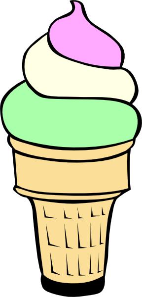 Ice Cream Sundae Ice Cream Clip Art At Vector Clip - Ice Cream Cup Clipart (288x600), Png Download