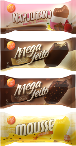 Ice Cream Bar Clipart - Pack Chocolate Bar Design (260x496), Png Download