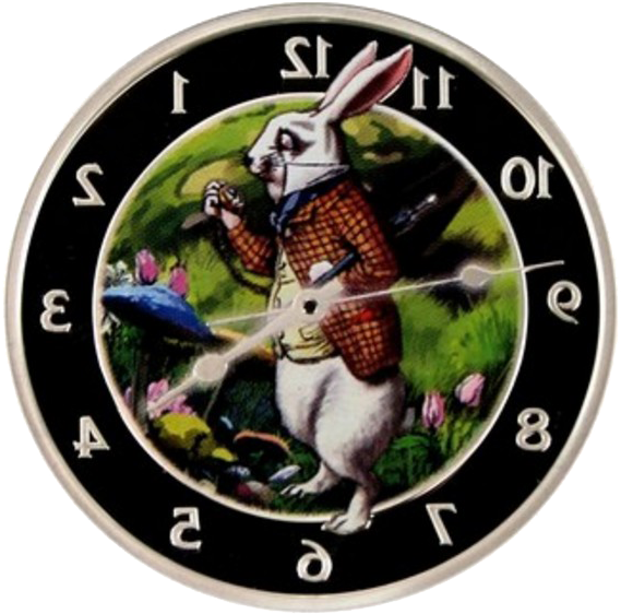 The White Rabbit Appeared In Alice's Adventures In - White Rabbit (575x573), Png Download