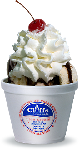 Cliff's Chocolate Ice Cream Cone - Cliffs Ice Cream (253x478), Png Download