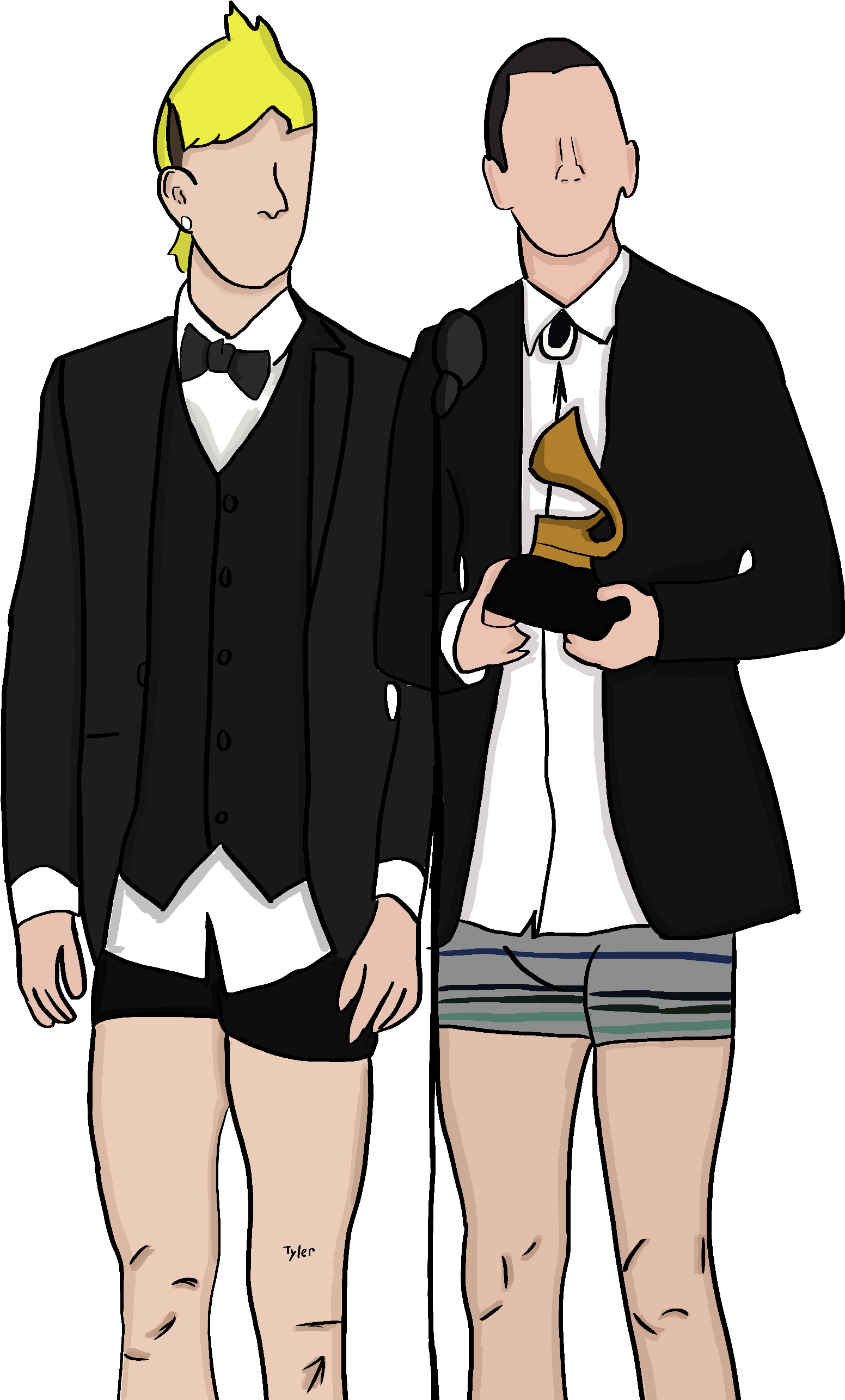 Twenty One Pilots Png Picture - Twenty One Pilots Grammy Art (3675x2800), Png Download