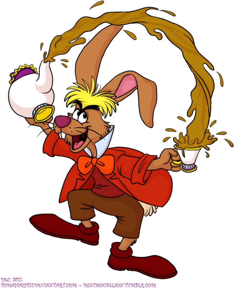 March Hare - Queen Of Hearts Alice In Wonderland Mad (806x992), Png Download