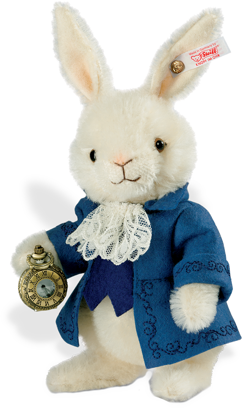 Steiff Bear - Alice In Wonderland White Rabbit Toy (500x845), Png Download