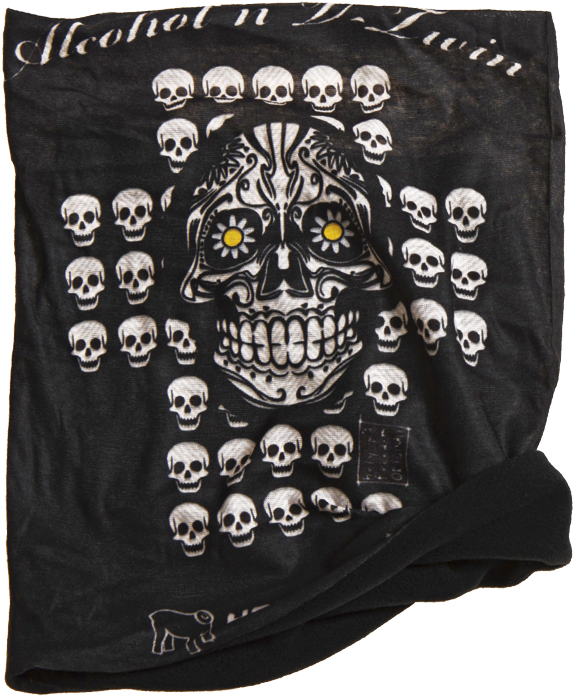 Holy Freedom Skull Pile Custom Motorcycle Bandana Tube - Polar Fleece (700x700), Png Download