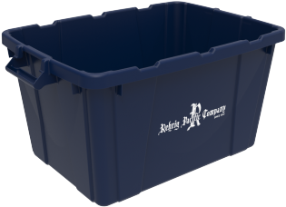 18 Gallon Huskylite Recycling Bin Open Handle - Recycling Bin (537x406), Png Download