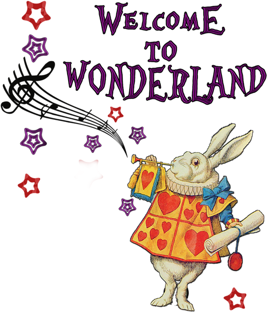 Click And Drag To Re-position The Image, If Desired - Alice In Wonderland Welcome (560x700), Png Download