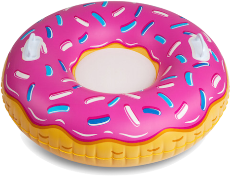 Big Mouth Giant Donut Snow Tube - Donut Snow Tube (530x530), Png Download