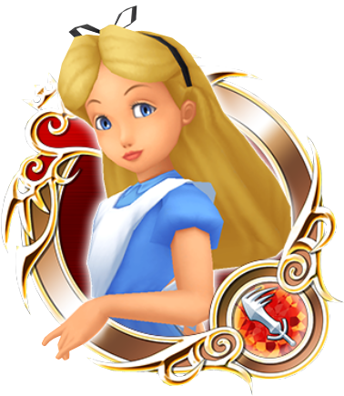 Alice - Kingdom Hearts Unchained X Alice (420x472), Png Download