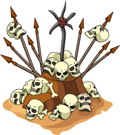 Skull And Bones Pile - Wiki (476x479), Png Download