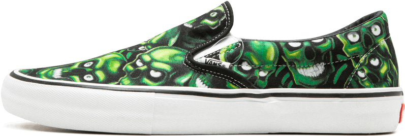 Supreme Vans Slip On "skull - Vans Slip On Pro (1000x600), Png Download
