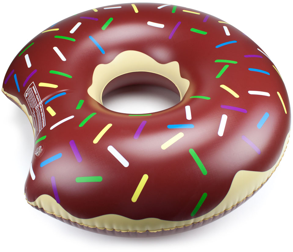 38″ Donut Pool Float - Dunkin Donuts Halloween Costumes 2018 (1000x1000), Png Download