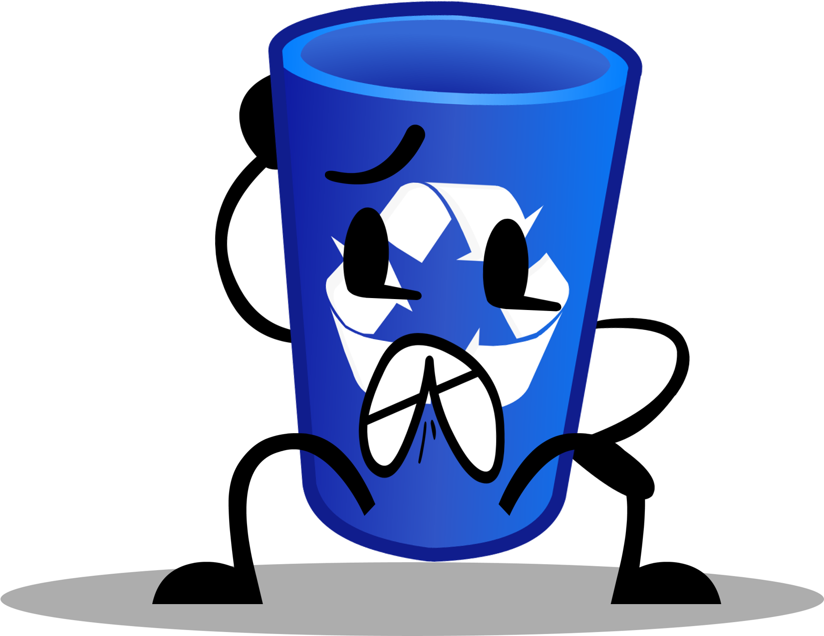 Recycling Bin New Pose - Coffee Cup Object Terror (1650x1292), Png Download