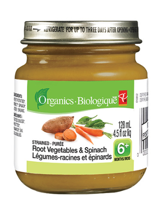 Pc Organics Strained Root Vegetables & Spinach - President's Choice (420x420), Png Download