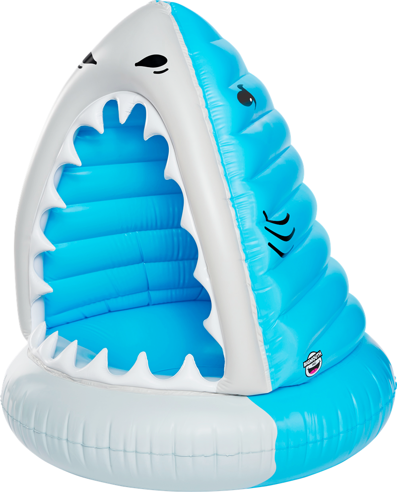 Pool Float Giant Man-eating Shark - Man Eating Shark Pool Float (800x991), Png Download