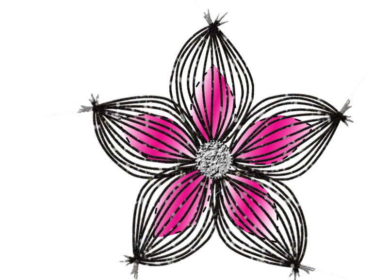 Colored Doodle Flower By Thecreativedoodle On Deviantart - Color (1024x576), Png Download