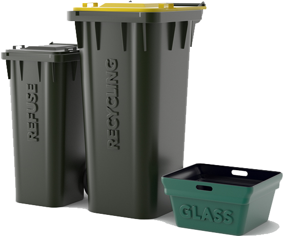 Envirowaste Bins - 120 Litre Bin Envirowaste (916x488), Png Download