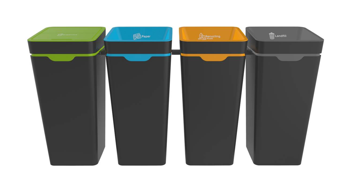 Method Recycling Bins - Plastic (1365x1290), Png Download