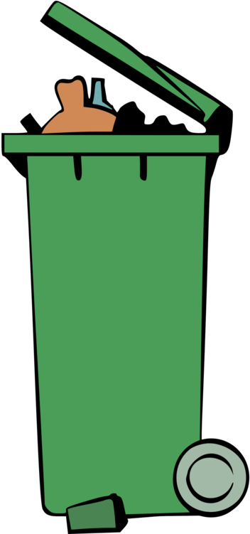 Rubbish Bins & Waste Paper Baskets Recycling Bin Dumpster - Bin Clipart (375x750), Png Download