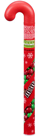 M&m's Milk Chocolate Filled Candy Cane 3 Oz - Candy (500x500), Png Download