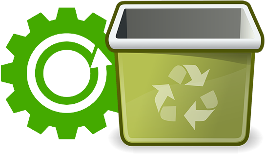Recycling-bin - Trash Bin (568x400), Png Download