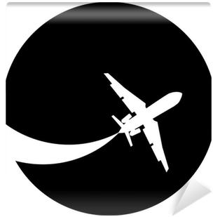 Aeroplane Silhouette (400x400), Png Download