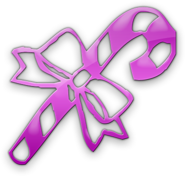 Candy Cane Clipart Pink - Candy Cane Clipart Purple (420x420), Png Download