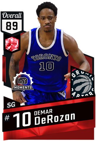 Demar Derozan Ruby Card - Ruby Cards Nba 2k17 (325x475), Png Download