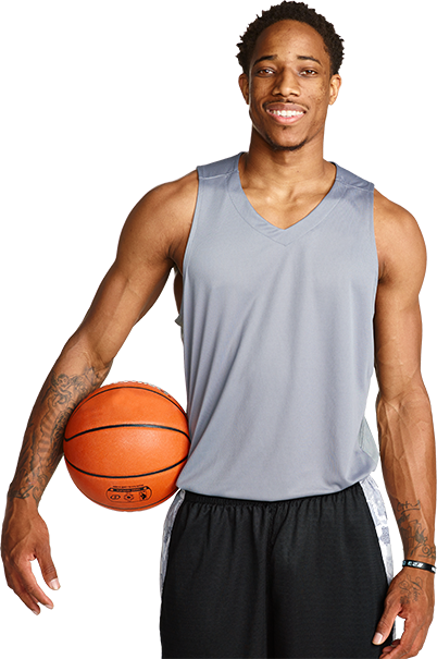 Demar Derozan - Streetball (402x605), Png Download