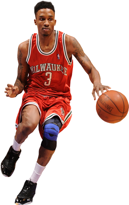 Brandon Jennings Photo Brandonjennings - Dribble Basketball (447x707), Png Download