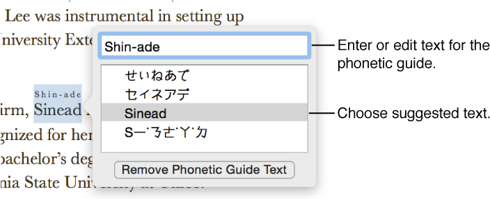 The Phonetic Guide Open For A Word, With Callouts To - Word (710x286), Png Download