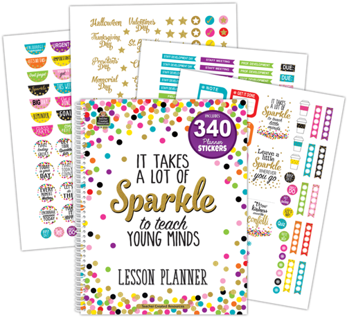 Confetti Lesson Planner - Confetti Lesson Plan Book (500x500), Png Download