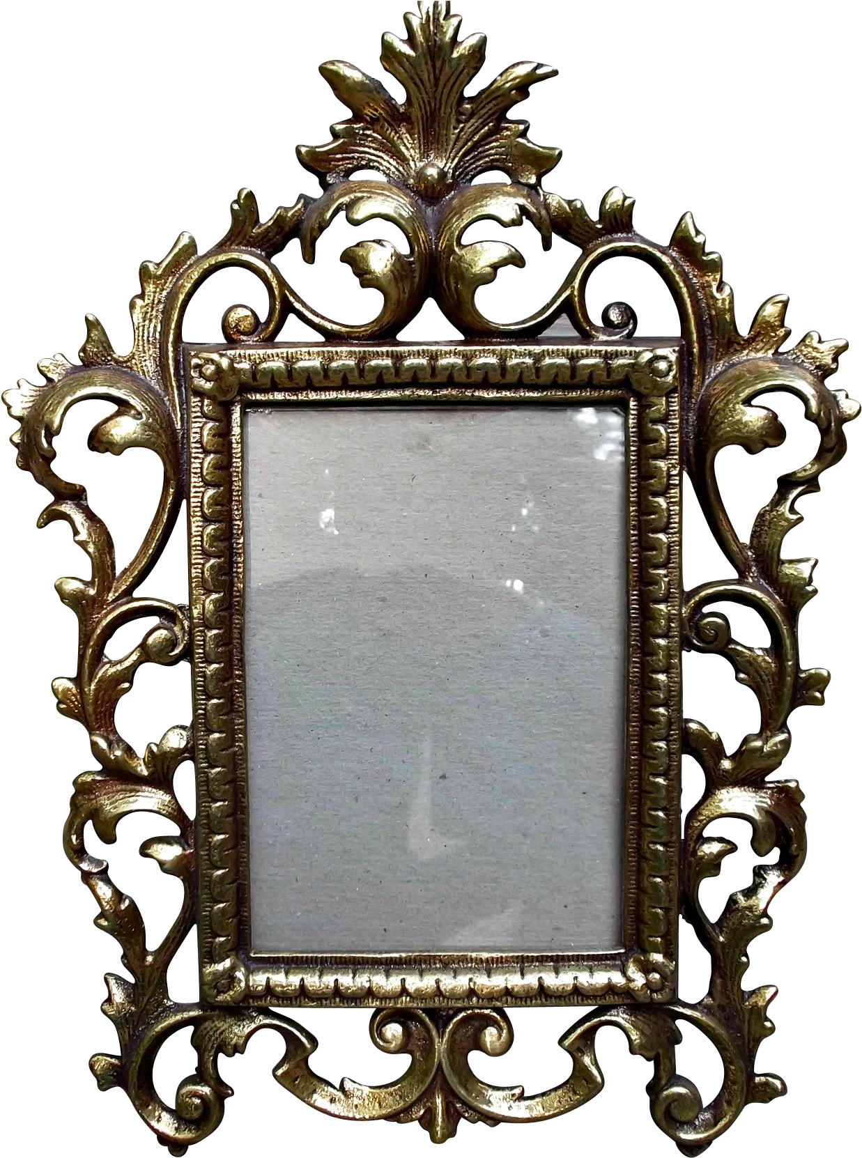 This Is A Vintage Rococo Style, Heavy Metal Picture - Red Picture Frames (1661x1661), Png Download