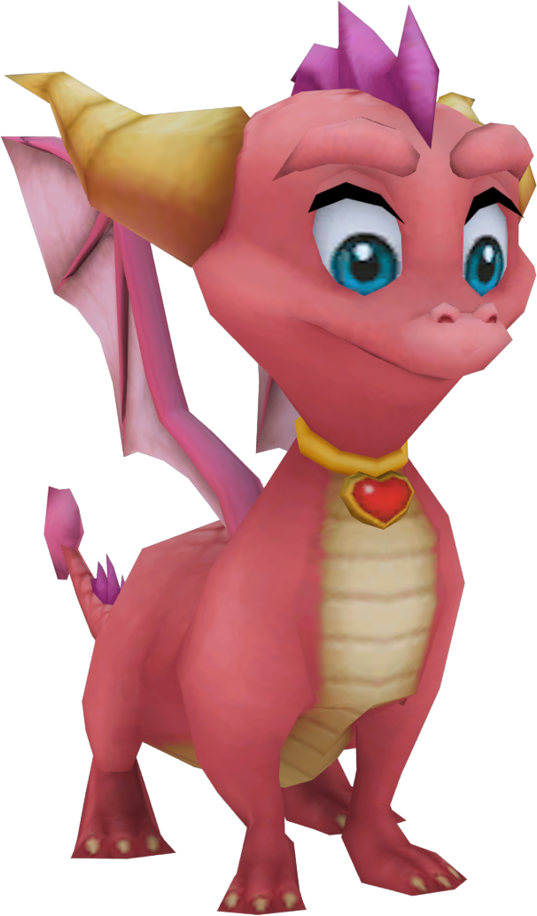 Ember Model By Crasharki Spyro The Dragon, A Hero - Spyro Hero's Tail Characters (606x1034), Png Download