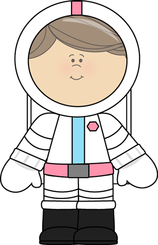 Svg Clip Art Images Girl Astronaut - Kid Astronaut Clipart (322x500), Png Download