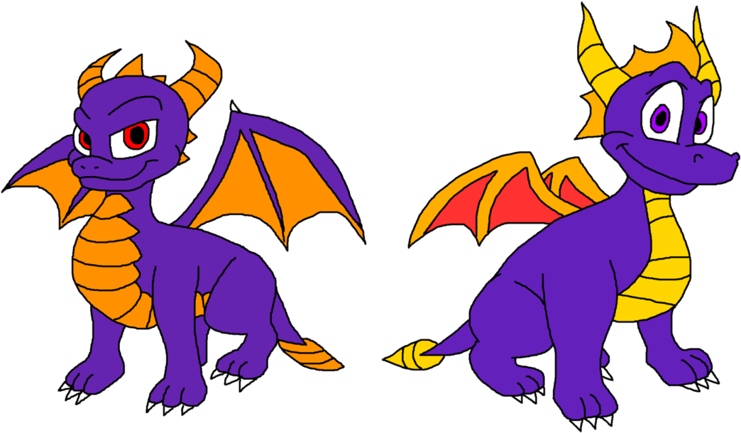 Mammal Fictional Character Purple Cartoon Dragon Mythical - Spyro (1095x729), Png Download