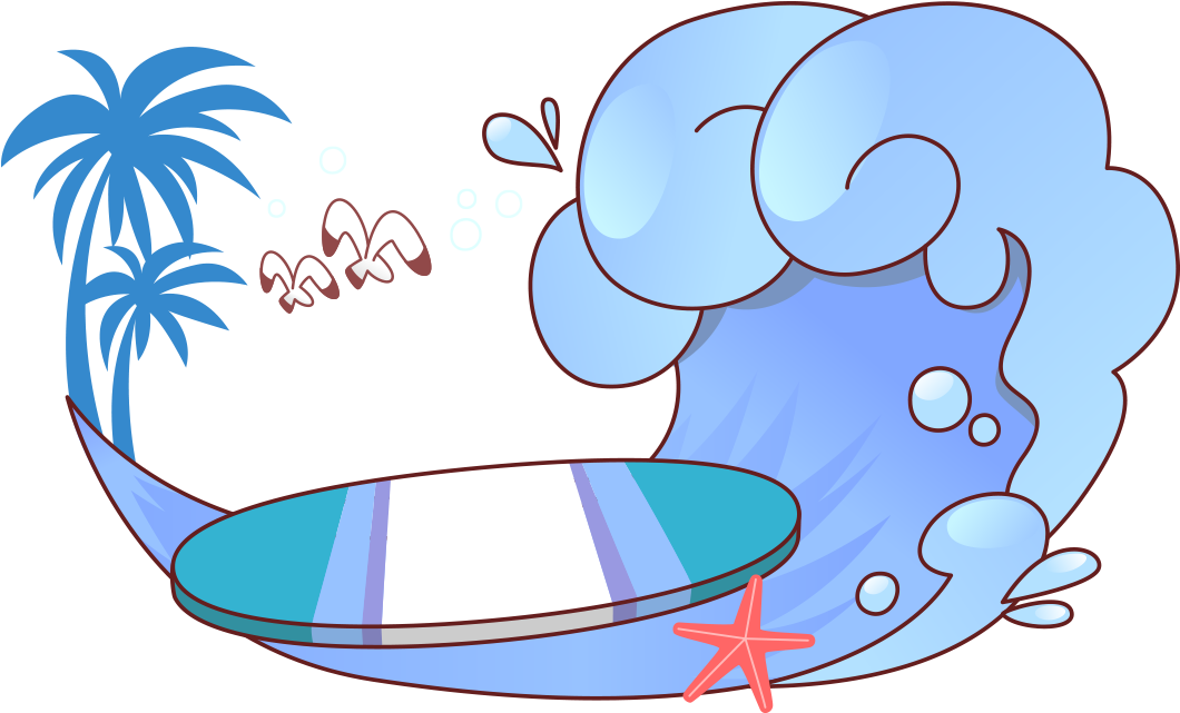 Png Library Stock Cartoon Wave Surfing Images Transprent - 卡通 图案 (1181x1181), Png Download