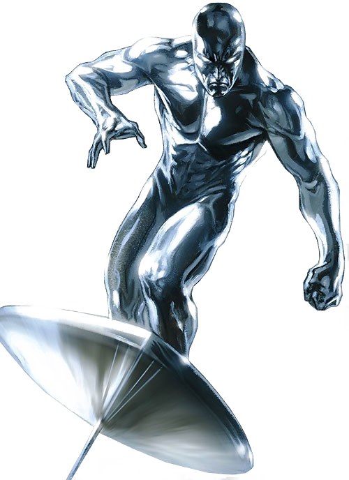 Silver Surfer Png Free Download - Silver Surfer Png (500x688), Png Download