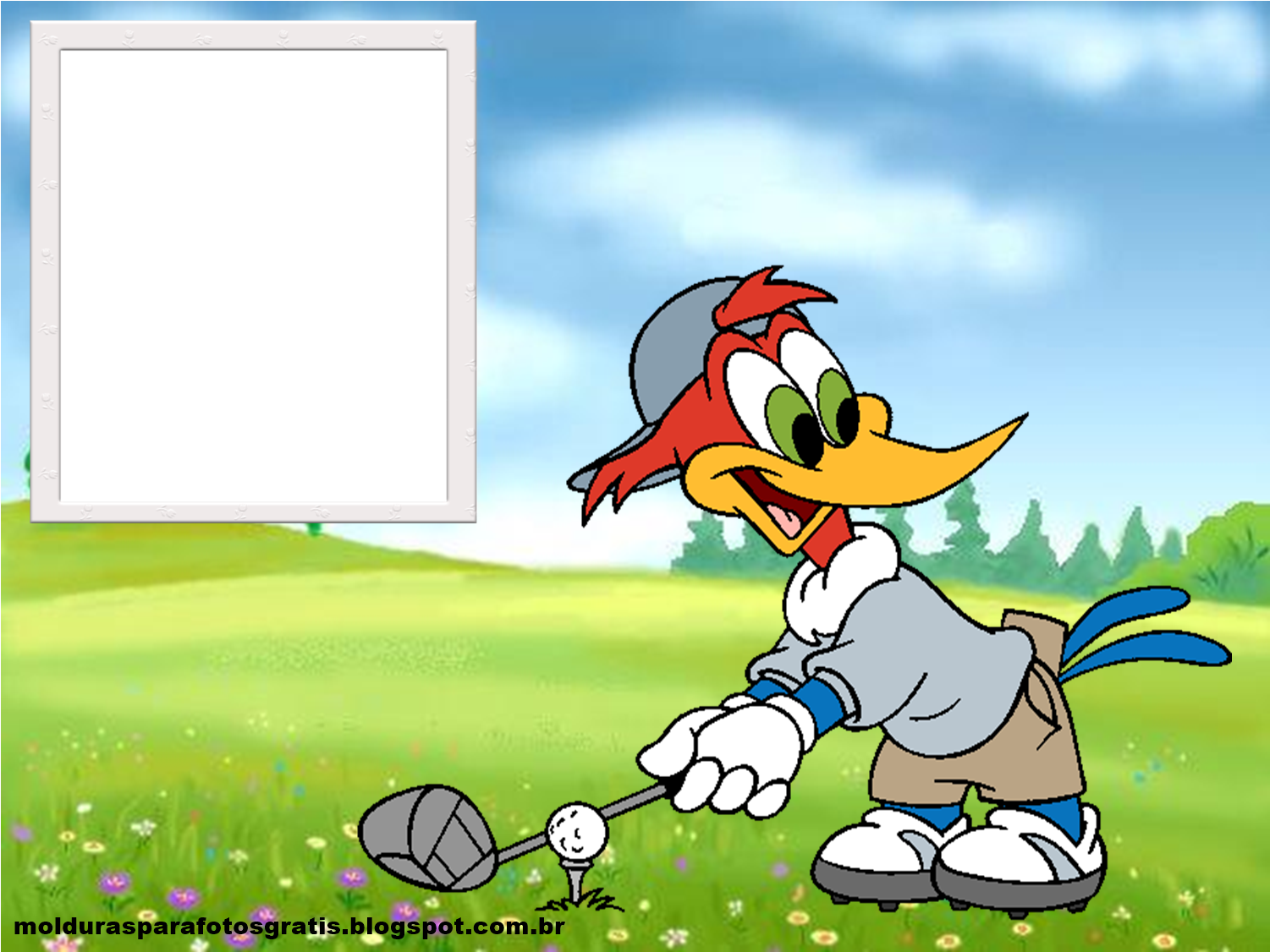 Moldura Para Fotos Do Pica Pau Molduras Para Fotos - Moldura Pica Pau Png (1577x1165), Png Download