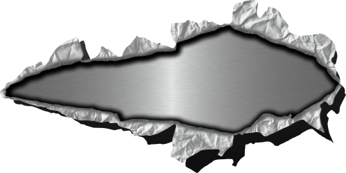 Pegatina Chapa Rasgada Metal Brused Rasgados Png Full Size Png Download Seekpng