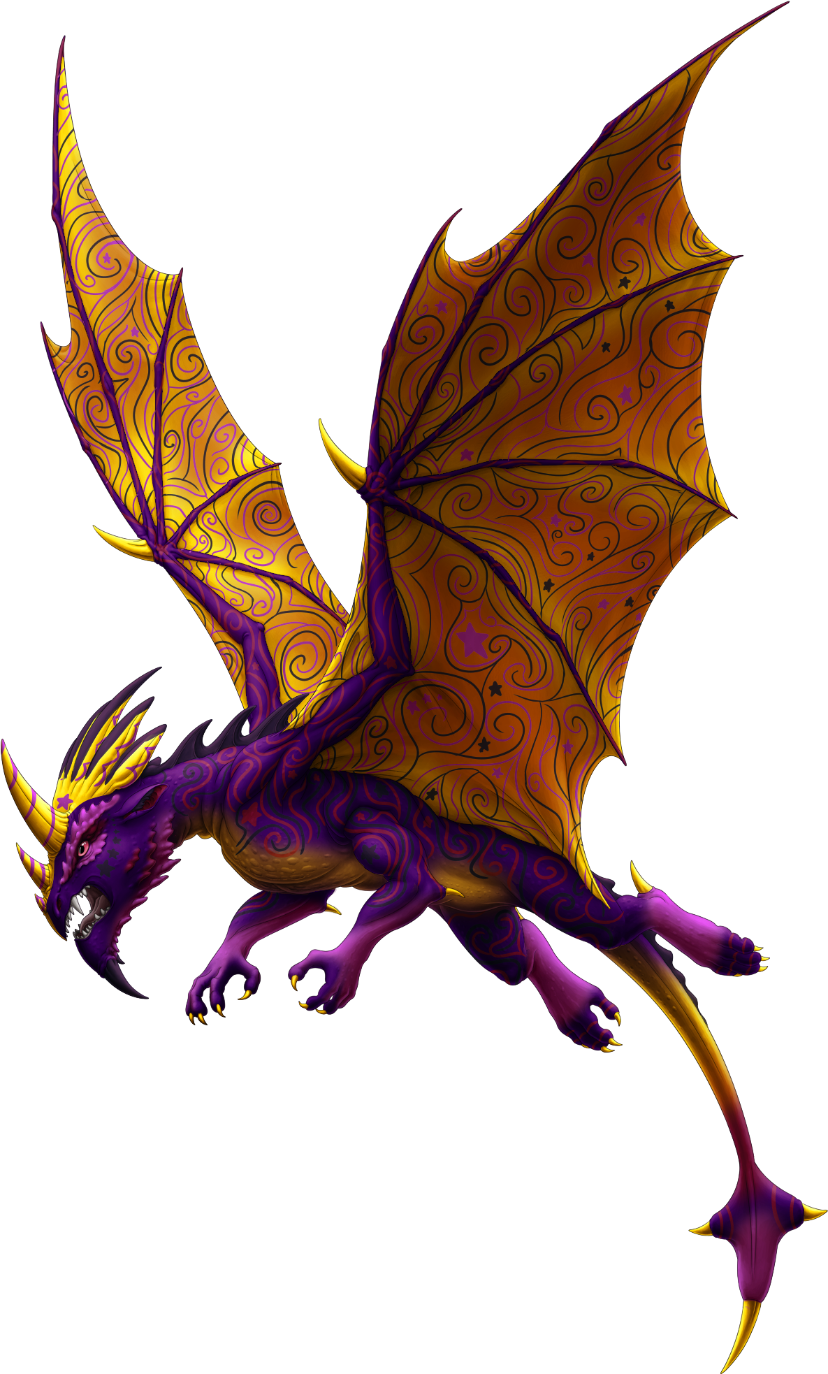 Gargoyle Dragon Astral - Dragon (1200x1980), Png Download