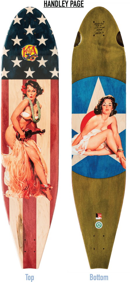 Kota Longboards Pin Up Girl - Pin Up Longboard (700x1000), Png Download