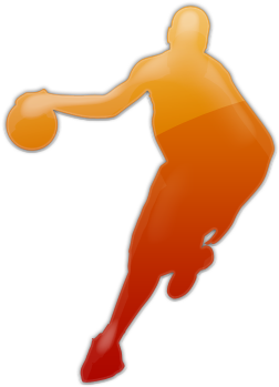 Original Size Is 420 × 420 Pixels - Basketball Player Logo Transparent (420x420), Png Download