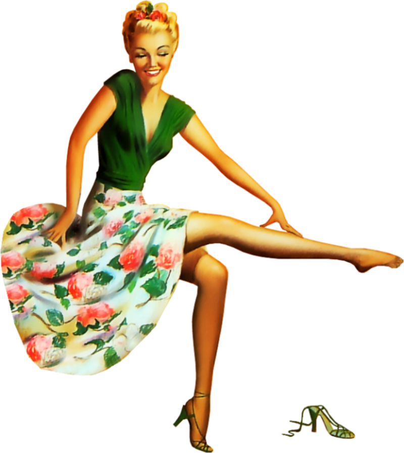 Png Pin Up - Pin Up En Png (800x897), Png Download