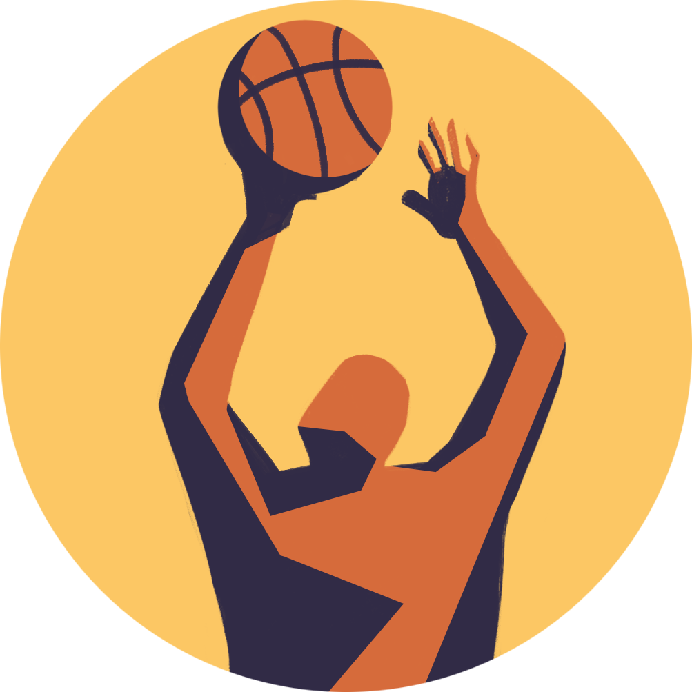 Basketball - - Shoot Basketball (1003x1003), Png Download