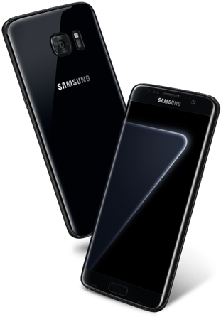 It Looks Like Samsung Is Still Riding On The Unwavering - Iphone 7 Plus Jet Black Vs Samsung S7 Edge Pearl Black (600x450), Png Download